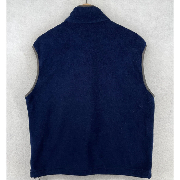 ST. JOHN'S BAY Vest Mens M LITTLE RIVER SC Fleece Full Zip Sleeveless Blue - Picture 3 of 13